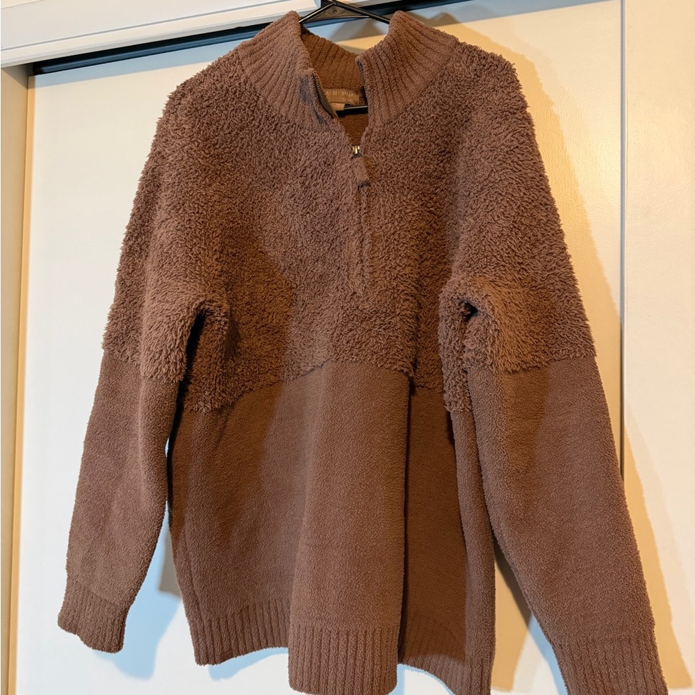 Barefoot Dreams CozyChic Brown Sweater